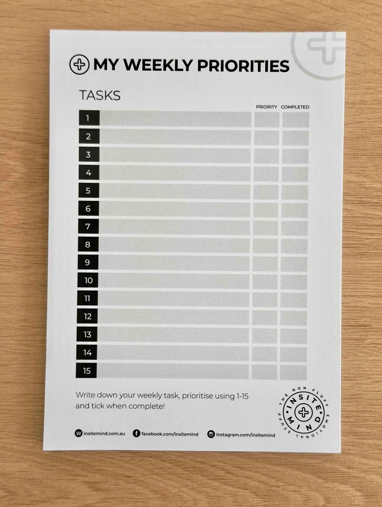 My Weekly Organiser Bundle